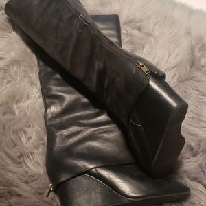 Black long boots